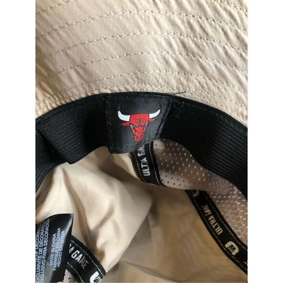 Chicago Bulls Ultra Game NBA Licensed Boonie Sun Hat Tan - Picture 8 of 10